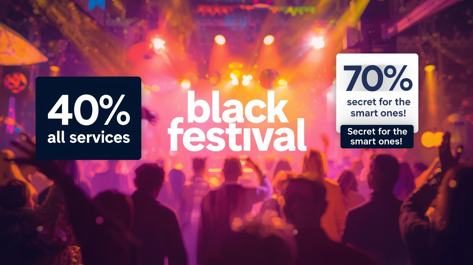 جشنواره بزرگ از بلک فرایدی تا یلدا | ۴۰٪ تخفیف روی تمام خدمات (و یک راز ۷۰ درصدی برای باهوش‌ها!)
